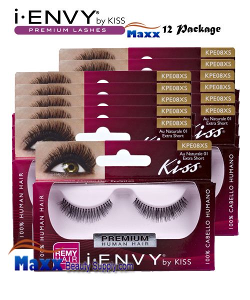 12 Package - Kiss i Envy Au Naturale 01 Eyelashes - KPE08